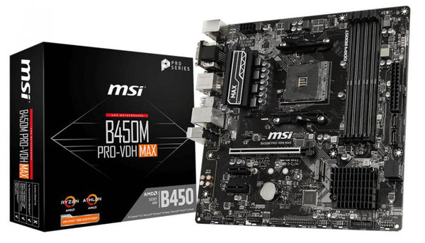 MSI B450M PRO-VDH Max AMD ATX Motherboard - AM5