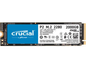 Crucial P2 2TB PCIe M.2 NVMe SSD 2400/1900 MB/s R/W
